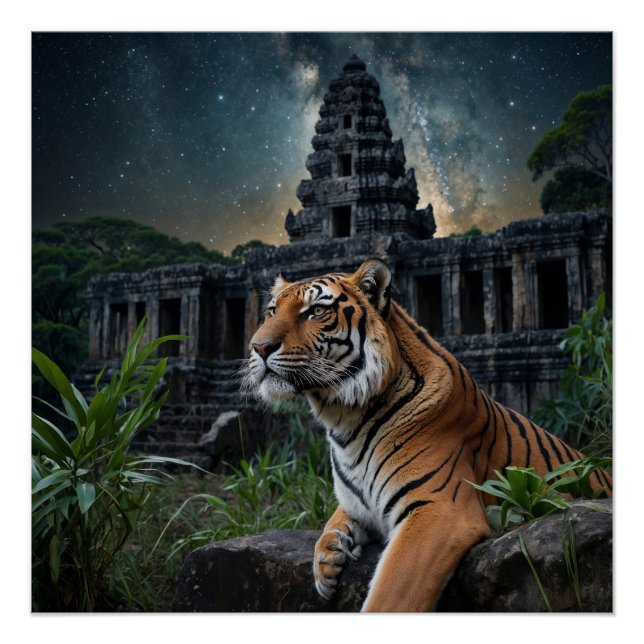 Poster Tigre et Temple (Devant)