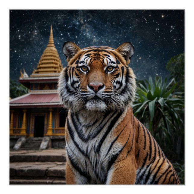Poster Tigre et Temple (Devant)