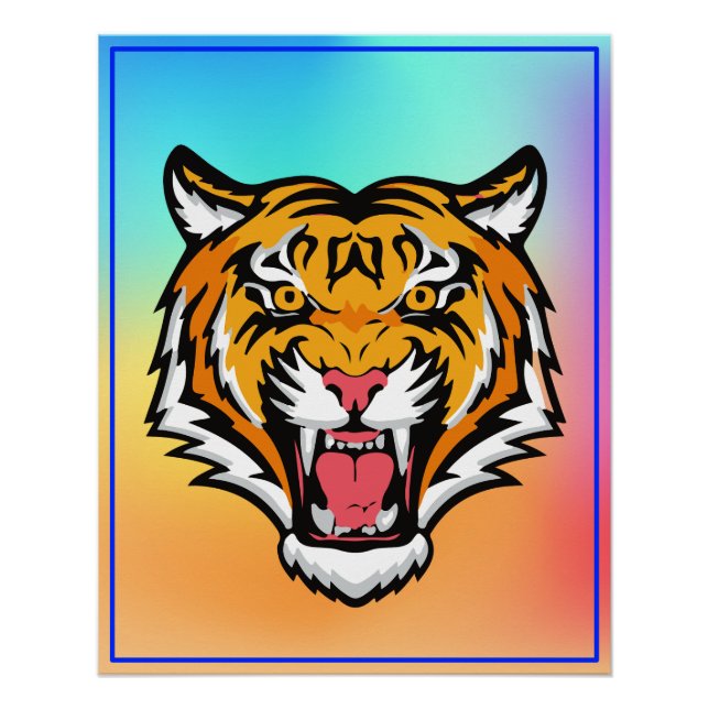 Poster Tigre torride tête-25818 Mug de voyage (Devant)