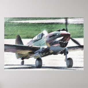 Poster Tigre volant - AVG