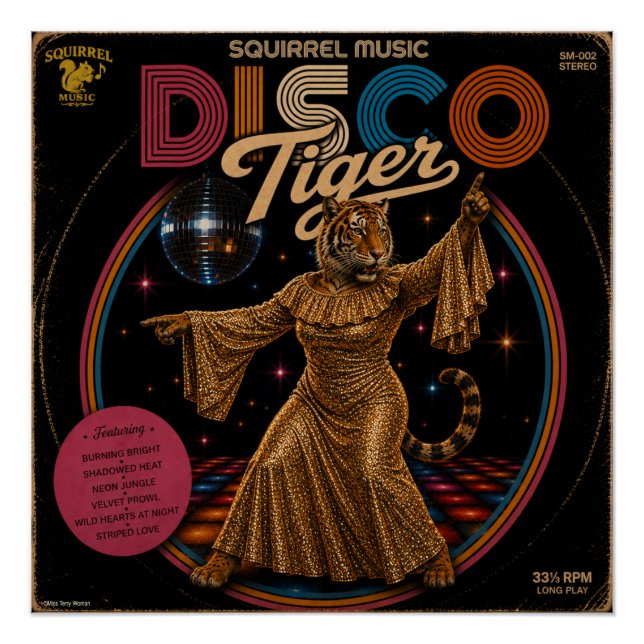 Poster Tigresse Disco (Devant)