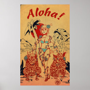 Poster Tiki Dogs
