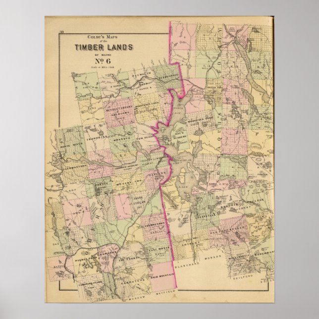 Poster Timber lands 6 Map (Devant)