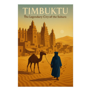 Poster TIMBUKTU – La ville légendaire du Sahara”