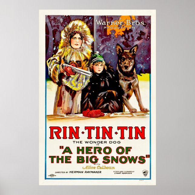Poster Tin À Rin - Le Chien Merveilleux (Devant)