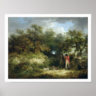 Poster Tir de faisan (huile sur la toile) 2