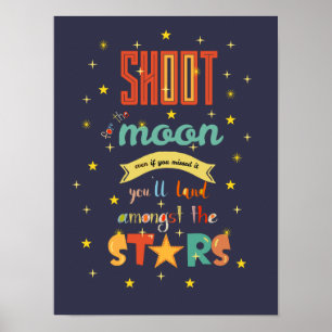 Poster Tir pour la lune