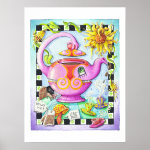 Poster Tirage ARCHIVÉ 18"x24" - FOLLE DE THÉ PARTY