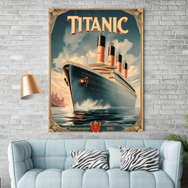 Poster Titanic - Poster d'Art Vintage Retro Wall (Créateur téléchargé)