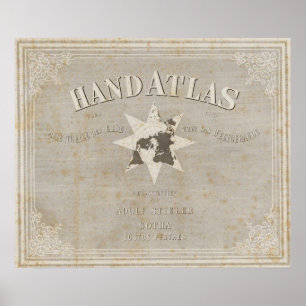 Poster Titre Page Atlas manuel des parties de la Terre