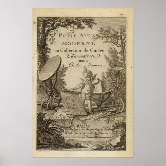 Poster Titre Page Petit atlas moderne (Devant)