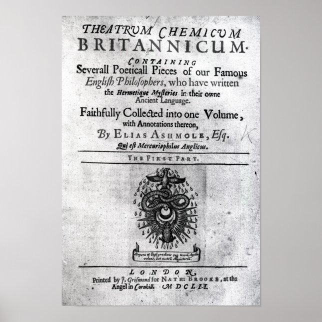 Poster Titre "Theatrum Chemicum Britannicum" (Devant)