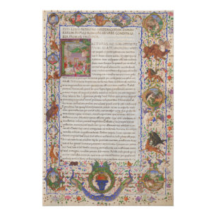 Poster Titus Livius Histoire de Rome Manuscrit médiéval