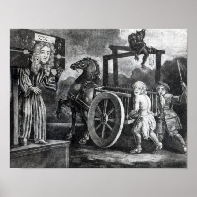 Poster Titus Oates le troisième jour de sa peine (Devant)