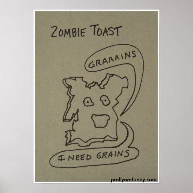 Poster Toast Zombie (Devant)