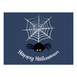 Poster Toile d'araignée Halloween