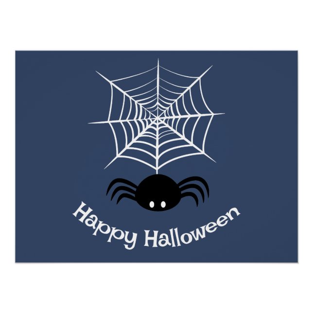 Poster Toile d'araignée Halloween  (Devant)