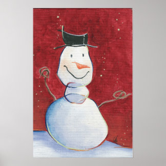 Poster Toile de Snowman