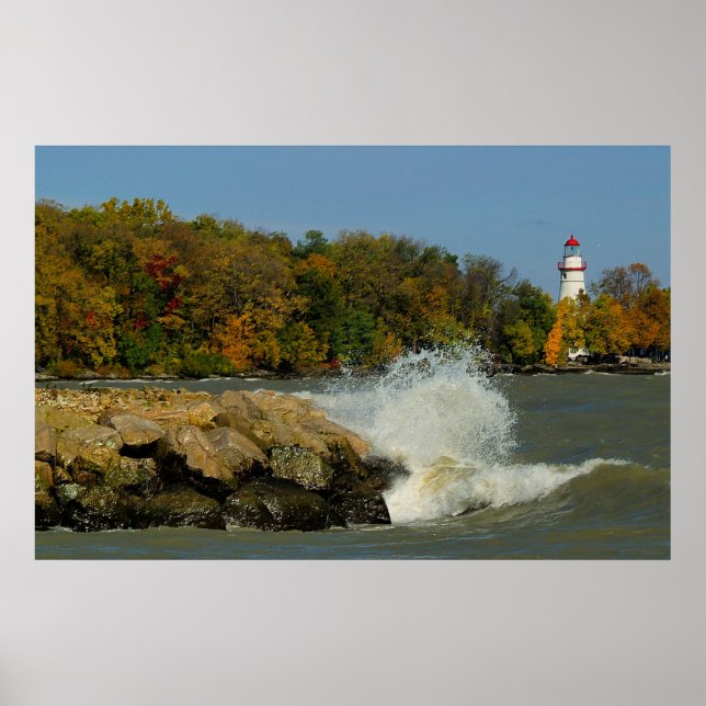 Poster Toile du phare de Marblehead (Devant)
