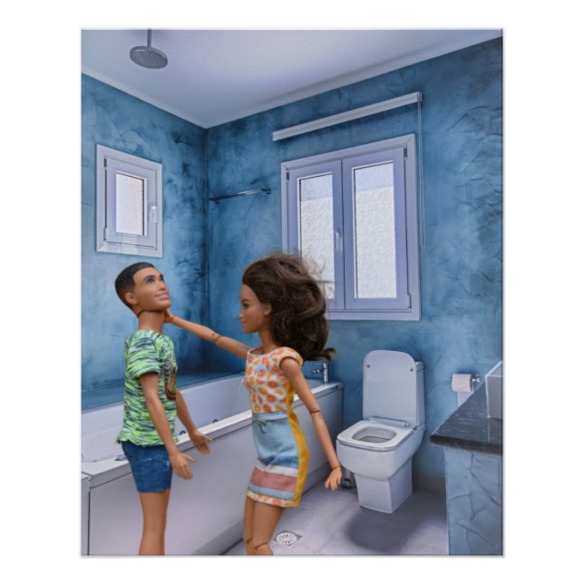 Poster Toilet seat conflict (Devant)