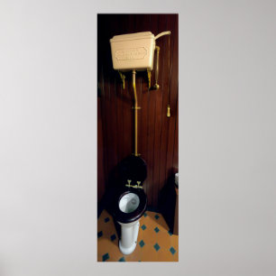 POSTER TOILETTE EN CUIVRE