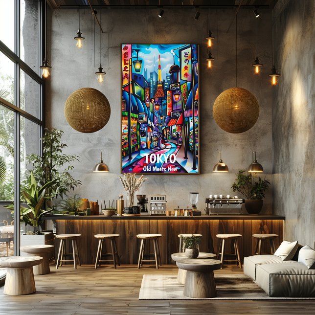 Poster Tokio: Donde lo Antiguo se Encuentra lo Moderno. (Créateur téléchargé)