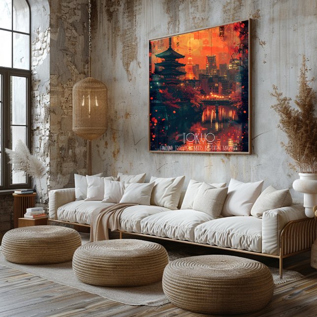 Poster Tokio: Tradición Ancestral Modernidad Deslumbrante (Créateur téléchargé)