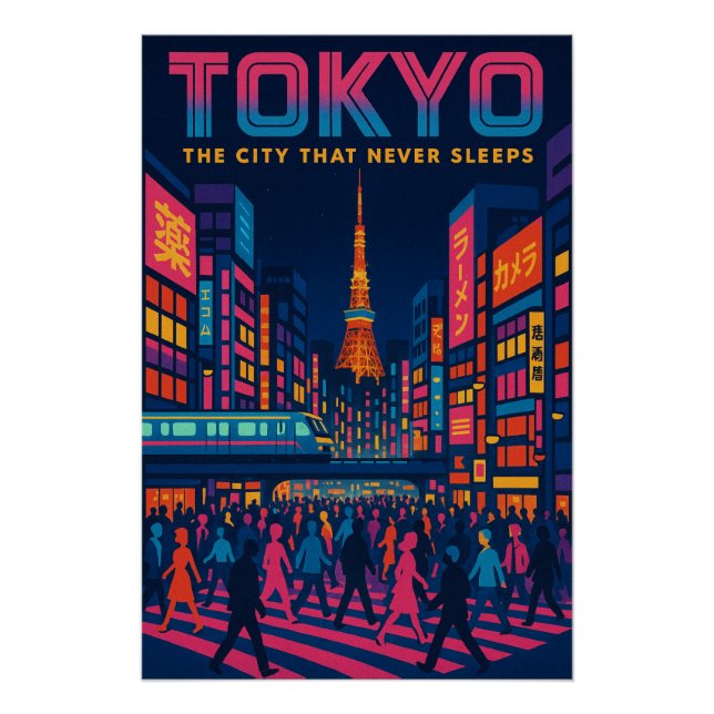 Poster Tokyo - Neon Metropolis (Devant)
