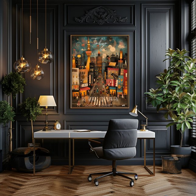 Poster Tokyo: The Heart of Japan - Whimsical Art (Créateur téléchargé)