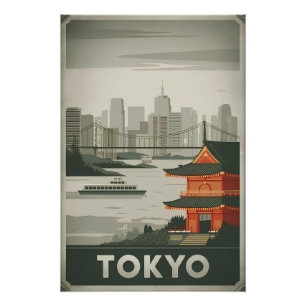 Poster Tokyo vintage