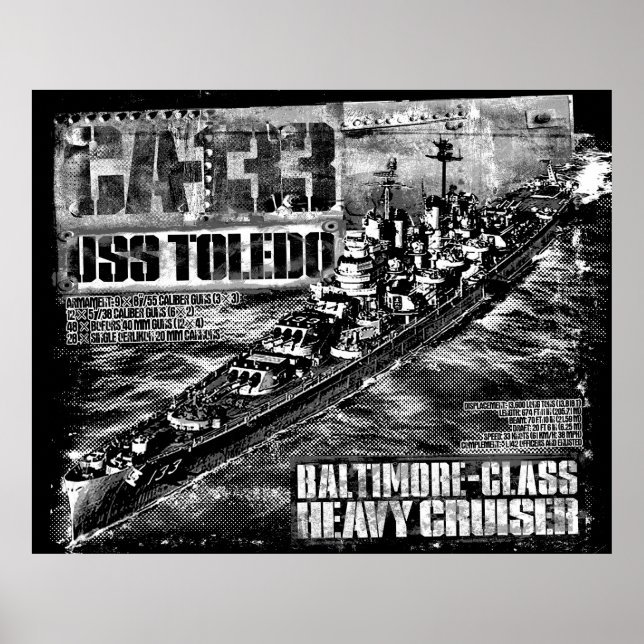 Poster Toledo pour croiseur lourd (Devant)