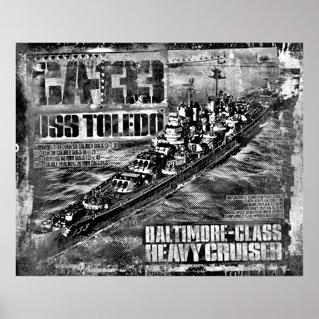 Poster Toledo pour croiseur lourd (Devant)