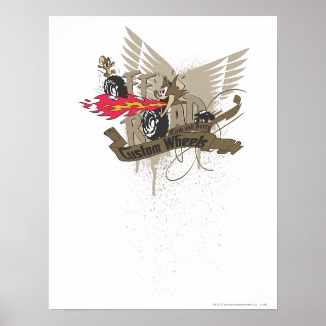 Poster Tom et Jerry Custome Wheels (Devant)