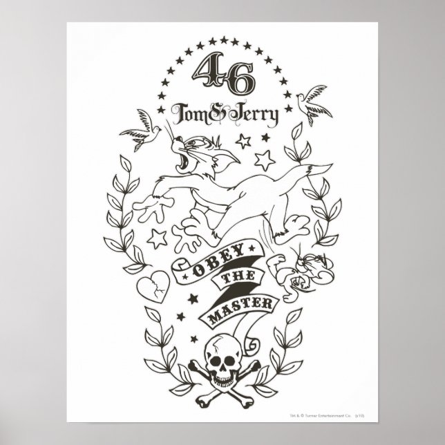 Poster Tom et Jerry Obey Le Maître 1 (Devant)