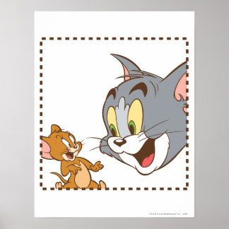 Poster Tom et Jerry Stamp