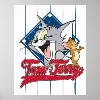 Poster Tom Et Jerry | Tom Et Jerry Sur Diamant De Basebal