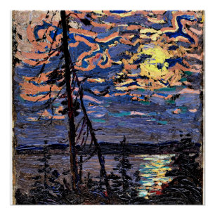 Poster Tom Thomson - Clair de lune