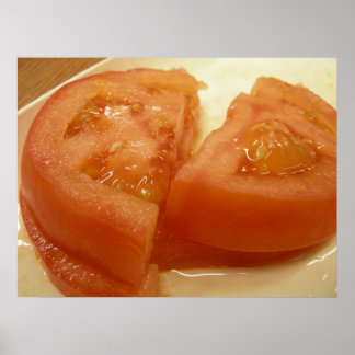 Poster tomate tranchée