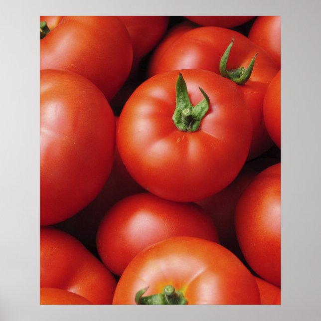 Poster Tomates Mûres - Rouge Clair, Frais (Devant)