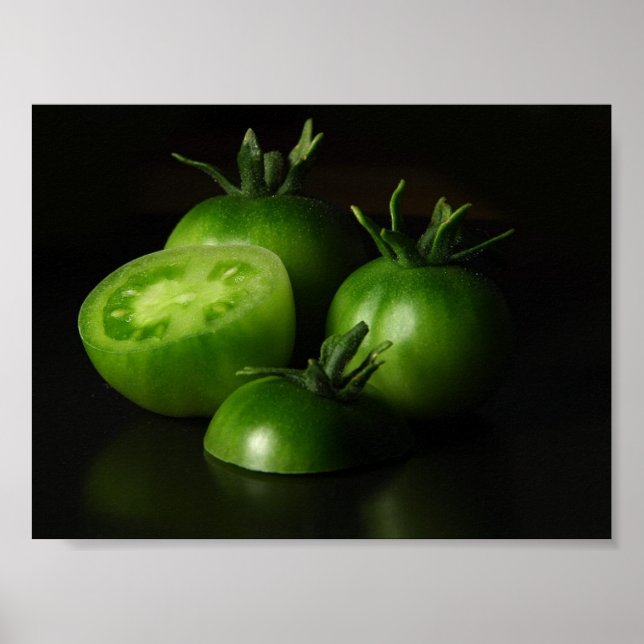 Poster Tomates Vert Vie morte (Devant)