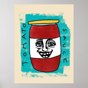 Poster Tomato Sauce Art Mur