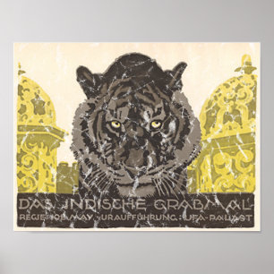 Poster Tombe indienne - affligée