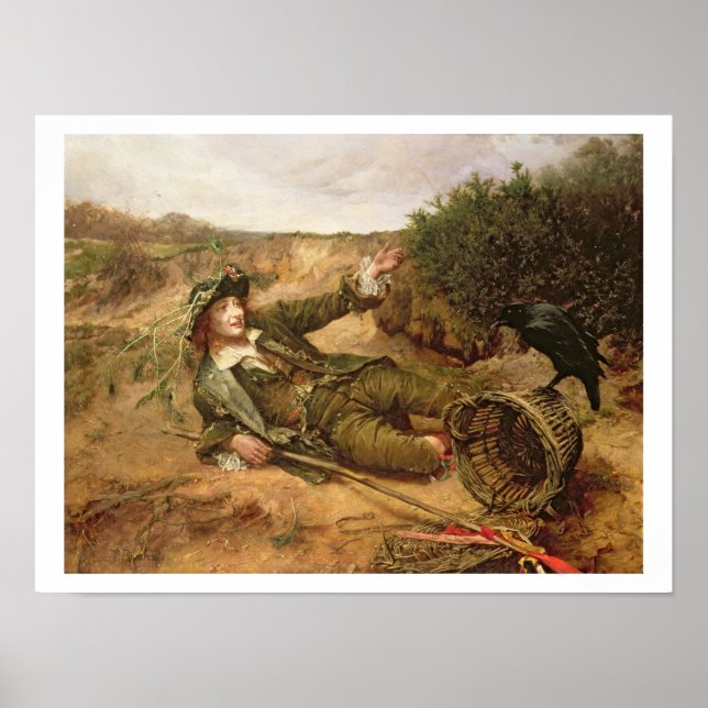 Poster Tombé par le Wayside, 1886 (huile sur toile) (Devant)