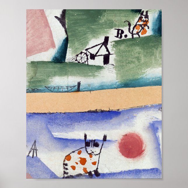 Poster Tomcat's Turf : Paul Klee 1919 (Devant)