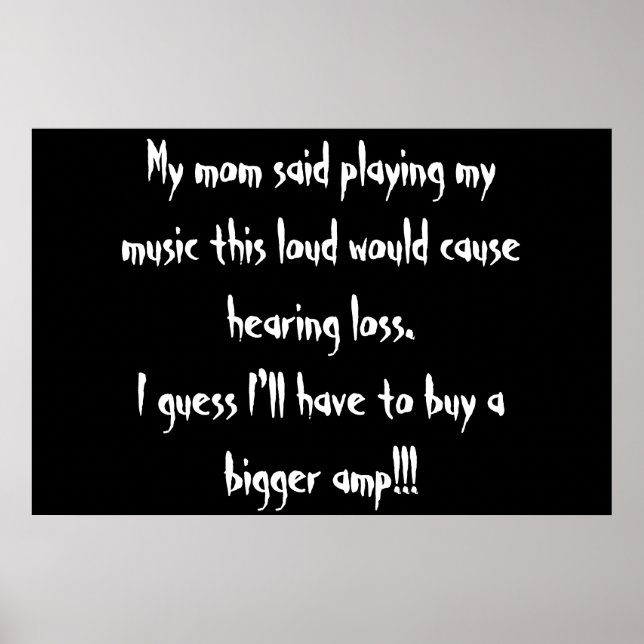 Poster too loud? (Devant)