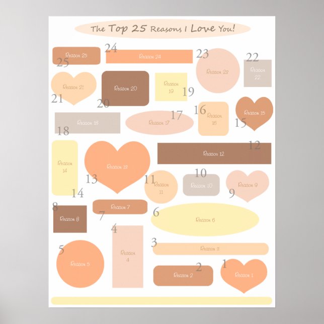 Poster "Top 25 Reasons - Automne" (Devant)