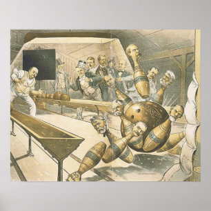 Poster TOP Bowling Old School