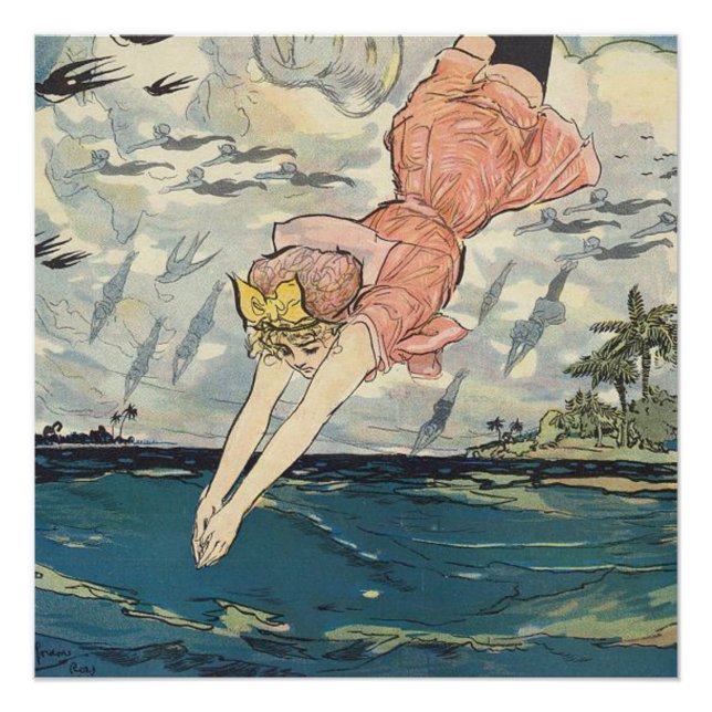 Poster TOP Dive Girl (Devant)