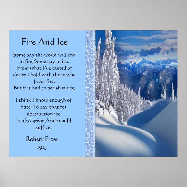 Poster Top Fire And Ice Majestic Neige (Devant)
