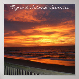 Poster Topail Island Sunrise Imprimer